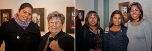 Left: My youngest sister Teresa and my best friend Jean; Right: My sister Lorraine and her daughter Julia.