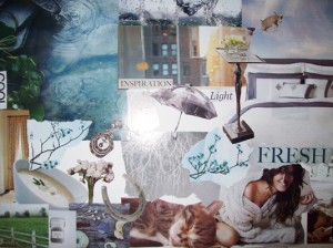 Sarah Bentley, Vision Board, Collage, 16 x 20 inches, April 2011