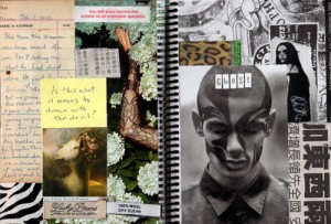 “Ghost Boy”, Collage Journal Page, 5 x 7 inches, February 2012