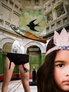 "My Namesake" (for MM), Collage (in progress), xx xx inches, April 15 2012