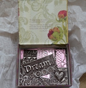 Arranging different textures together with metal embossing is so much like collaging. One can arrange and affix them onto a canvas or a small wooden frame with heavy double-sided tape. I love experimenting with the different textures can create through embossing. It’s a great meditative activity.