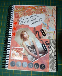 Charlotte's finished journal page, May 2012