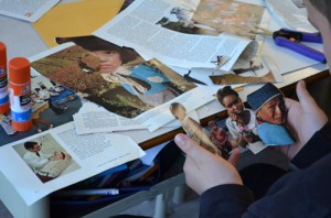 Student collage in progress...
