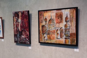 View of some art works at the Gharana Arts Festival, June 2012