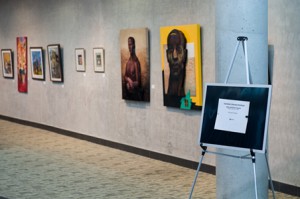 View of some art works at the Gharana Arts Festival, June 2012