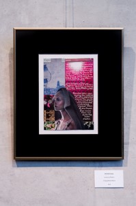 I selected one of my favourite collages: "Losing My Religion" for the exhibition.