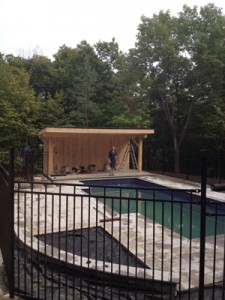 gie “Free Spirit” Jordan (right) proudly standing amidst her latest landscaping project, summer 2012.