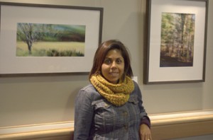Michelle Casey at Nancy Halpin’s “Out of the Window – Photographic Impressions” Exhibit at Centrepointe Gallery, Ottawa, ON, November 2012