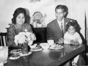 This photo of my parents and I was taken in the mid 1960's in Rawalpindi, Pakistan.