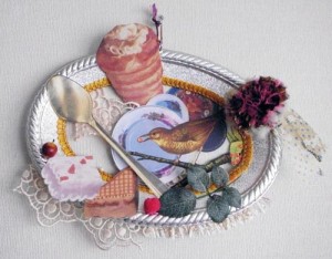 Collage by Japanese collage artist duo Wool Cube Wool from Cut It, Paste, Sew It edited by Chisa Itou