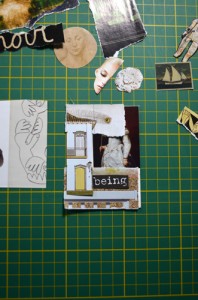 Step 3: Compose your images with the pieces that feel "right" to you... also use strategies described below to help you.
