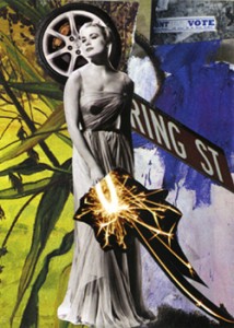 Michelle Casey, "Untitled 1", Artist Trading Card, Collage, 3.5 x 2.5 inches, 2006