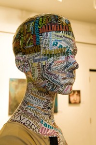 Detail of "Can You See Me Now?" by Jenn Foote, "Inner Beauty" Opening, February 2013