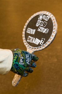 Detail of "Can You See Me Now?" by Jenn Foote, "Inner Beauty" Opening, February 2013