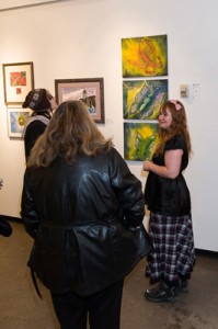Artists & Visitors enjoying the show, "Inner Beauty" Opening, February 2013