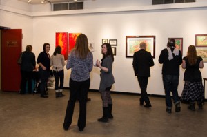 So many came out to view the exhibition on a cold winter's night, "Inner Beauty" Opening, February 2013