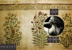 Michelle Casey, “The Forgetting Tree” (Back Cover), ATC, Mixed Media/Collage, 5 x 3.5 inches, March 2013