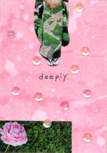 Michelle Casey, “Deeply” (for Kevin Casey), ATC, Mixed Media/Collage, 3.5 x 2.5 inches, February 2013
