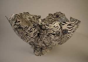 Lisa Creskey, “Alien Landscapes”, Ceramic bowl, 2011 (Image used with artist’s permission)
