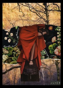 Michelle Casey, “The Sound of Silence”, Collage/mixed media Journal page, 8.5 x 6 inches, 2010. This image was scanned and printed by Norm Prest… such a beautiful sample of our collaborative efforts...