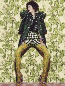 Anastasija Kondratjeva's “Busy bodies” fashion shoot. Okay, if this doesn’t blow your mind print wise I don’t know what will! This wild style is what I sometimes aim for in my collages. For more incredible photos of the shoot see Front Row blog under "Other Related Links" below.