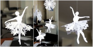 Tanya Ahmed's snowflake ballerinas -- so wonderful! (Photo by Krokotak)