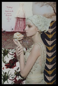 Michelle Casey, "Frozen", Collage/Mixed Media, Journal Page, 8.5 x 6, 2011