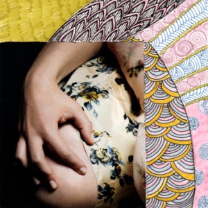 Michelle Casey, “Hands 2”, Mixed Media Collage, 4 x 4 inches, April 2014