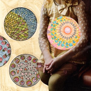 Michelle Casey, “The Universe within Me”, Mixed Media Collage, 4 x 4 inches, April 2014