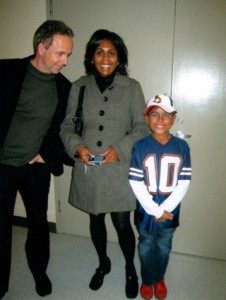 Kevin and I with my nephew Jacob, Opening night at the C4 Gallery: CCCC Project, Hintonburg Community Centre, 2009 (Photo: Lorraine Victor)