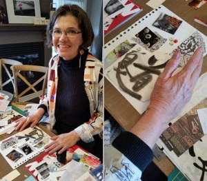 Artist Johanne Leveille incorporates her practice of Shodoo and passion for Japanese culture into the Daily Ephemera Workshop (fall, 2014)