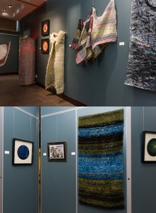Views of Krystyna Sadej's tapestry pieces, July 2015